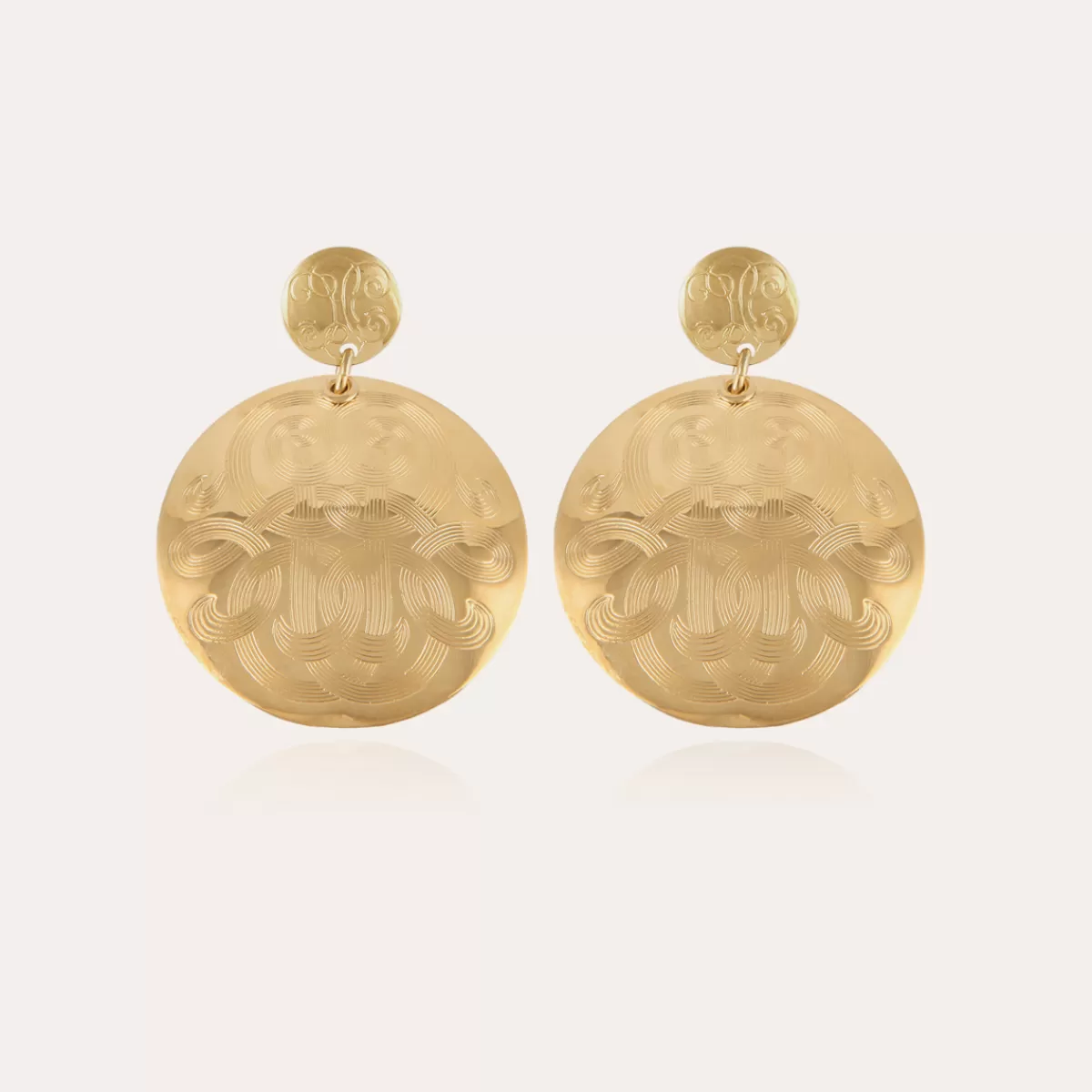 Gas Bijoux Boucles d'oreilles Diva grand modèle dorées Discount