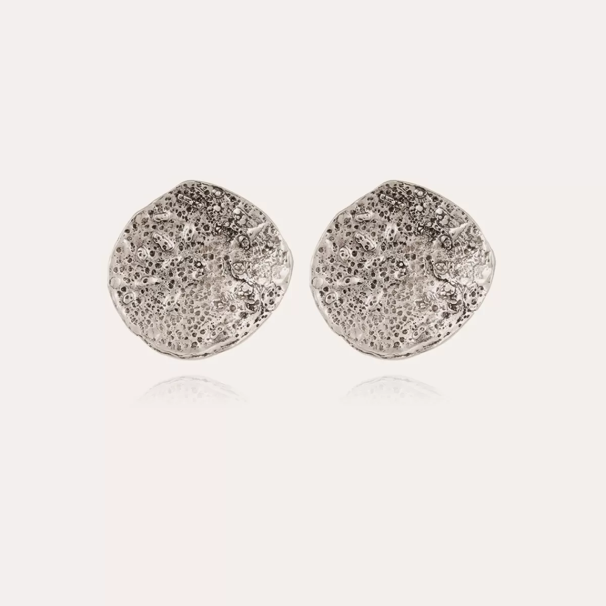 Gas Bijoux Boucles d'oreilles Eclipse Moon argentées Discount