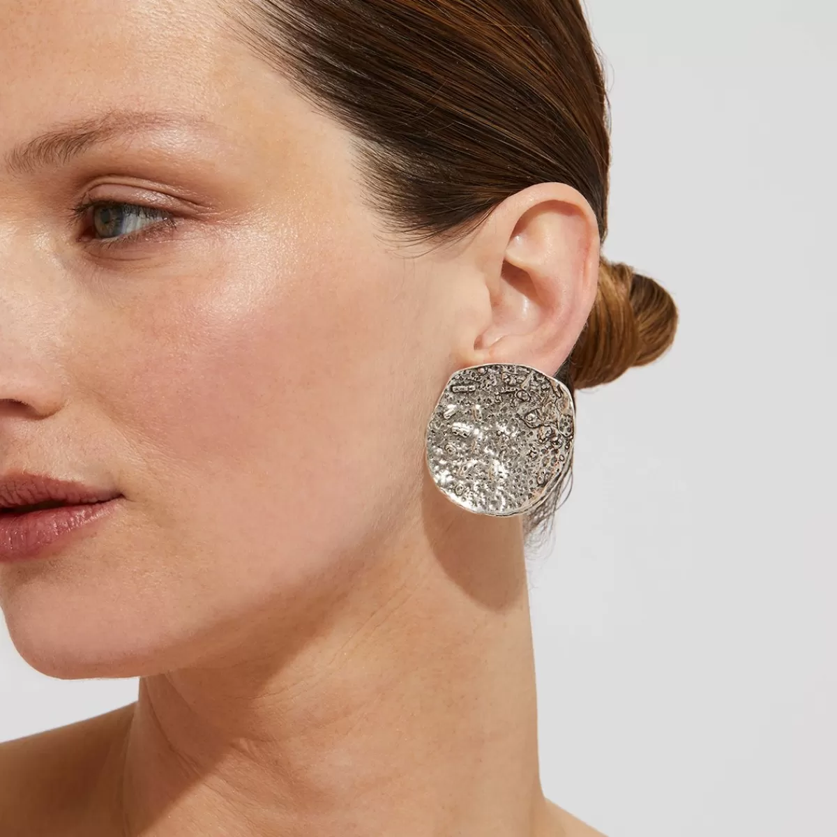 Gas Bijoux Boucles d'oreilles Eclipse Moon argentées Discount