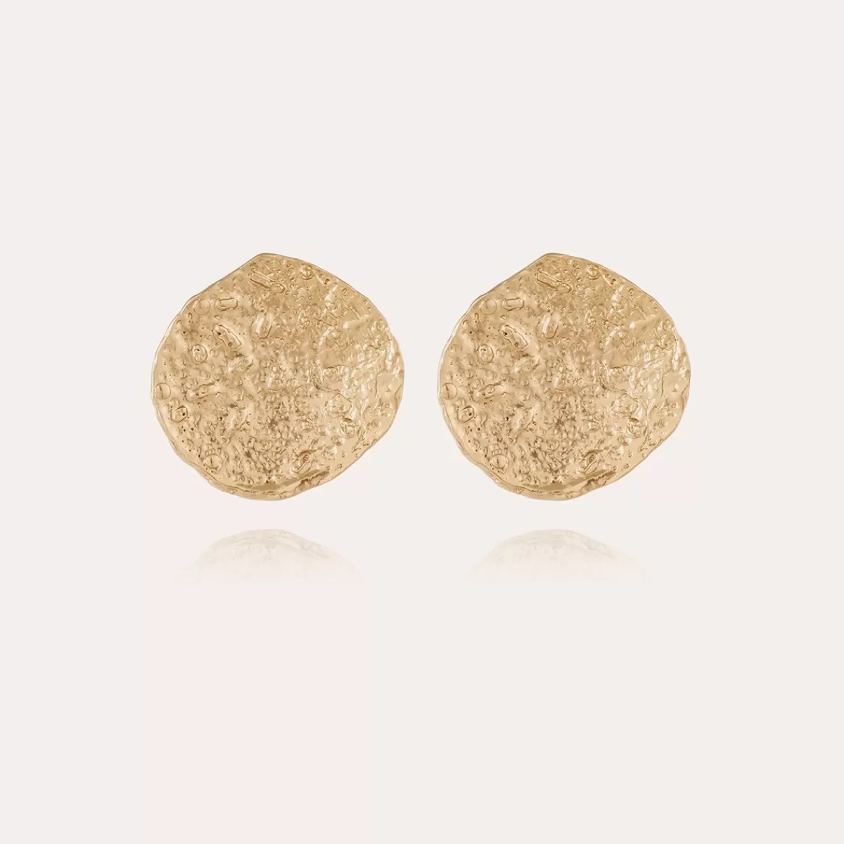Gas Bijoux Boucles d'oreilles Eclipse Moon dorées Best Sale