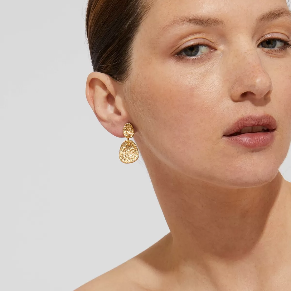 Gas Bijoux Boucles d'oreilles Eclipse petit modèle dorées Best