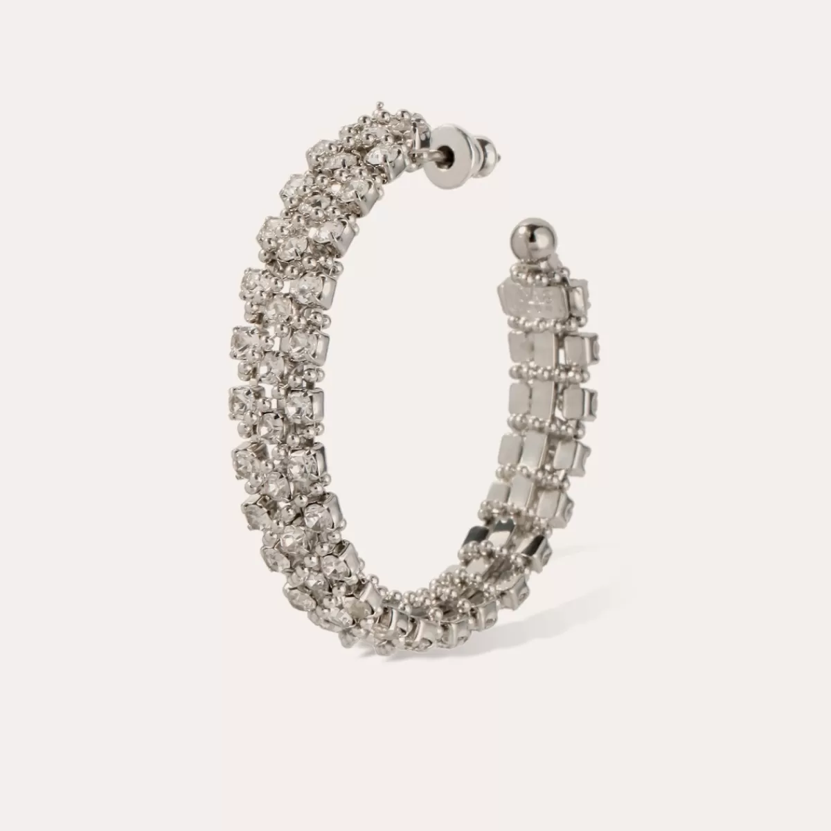 Gas Bijoux Boucles d'oreilles Izilda strass argentées Cristal Flash Sale