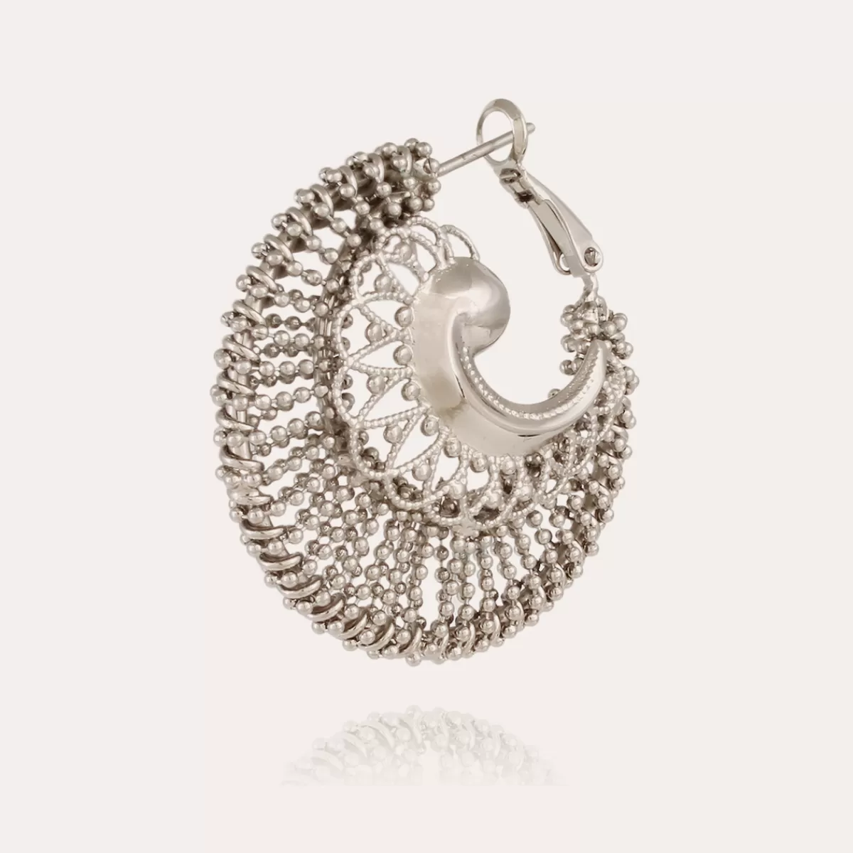 Gas Bijoux Boucles d'oreilles Izzia grand modèle argentées Best Sale