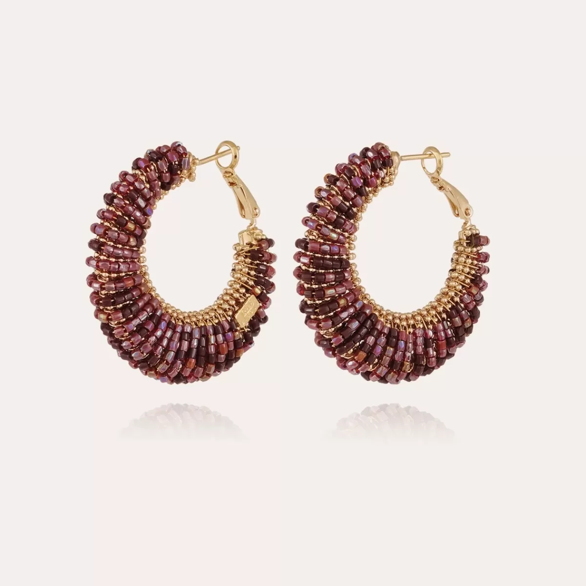 Gas Bijoux Boucles d'oreilles Izzia grand modèle dorées Clearance