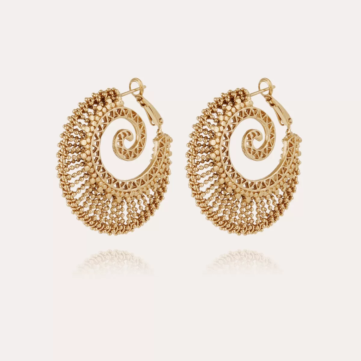 Gas Bijoux Boucles d'oreilles Izzia grand modèle dorées Hot