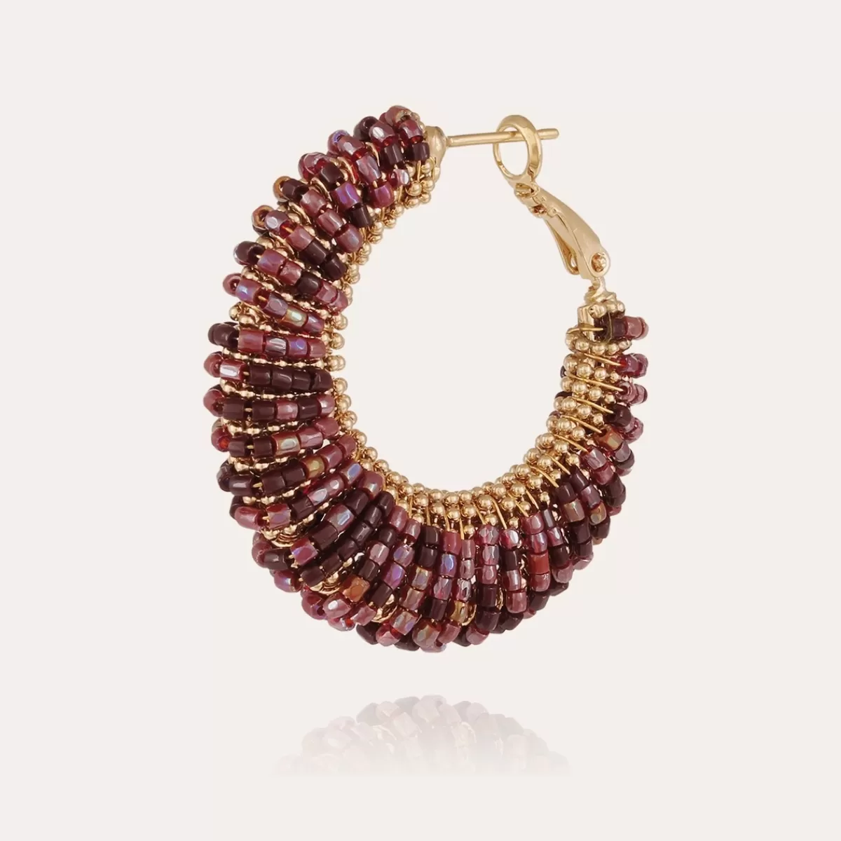 Gas Bijoux Boucles d'oreilles Izzia grand modèle dorées Clearance