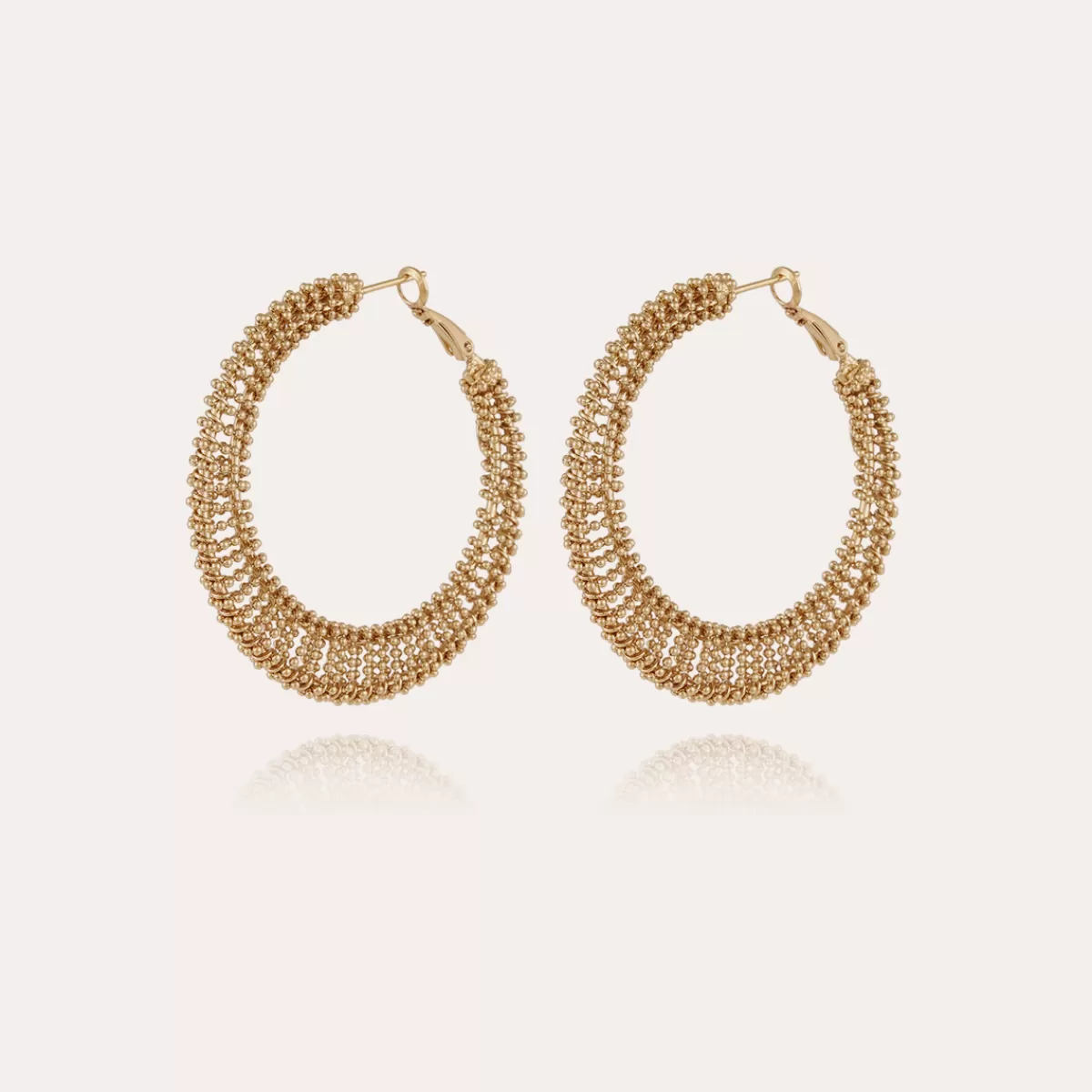 Gas Bijoux Boucles d'oreilles Izzia très grand modèle dorées Discount