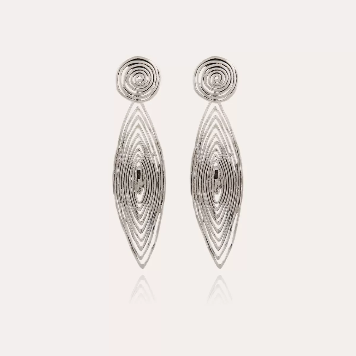 Gas Bijoux Boucles d'oreilles Longwave petit modèle argentées Discount