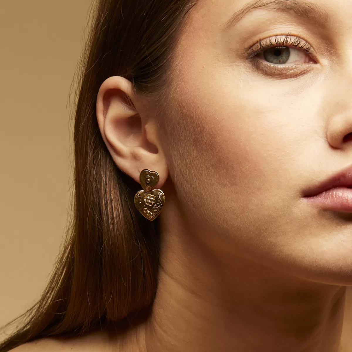 Gas Bijoux Boucles d'oreilles Love mini dorées Best