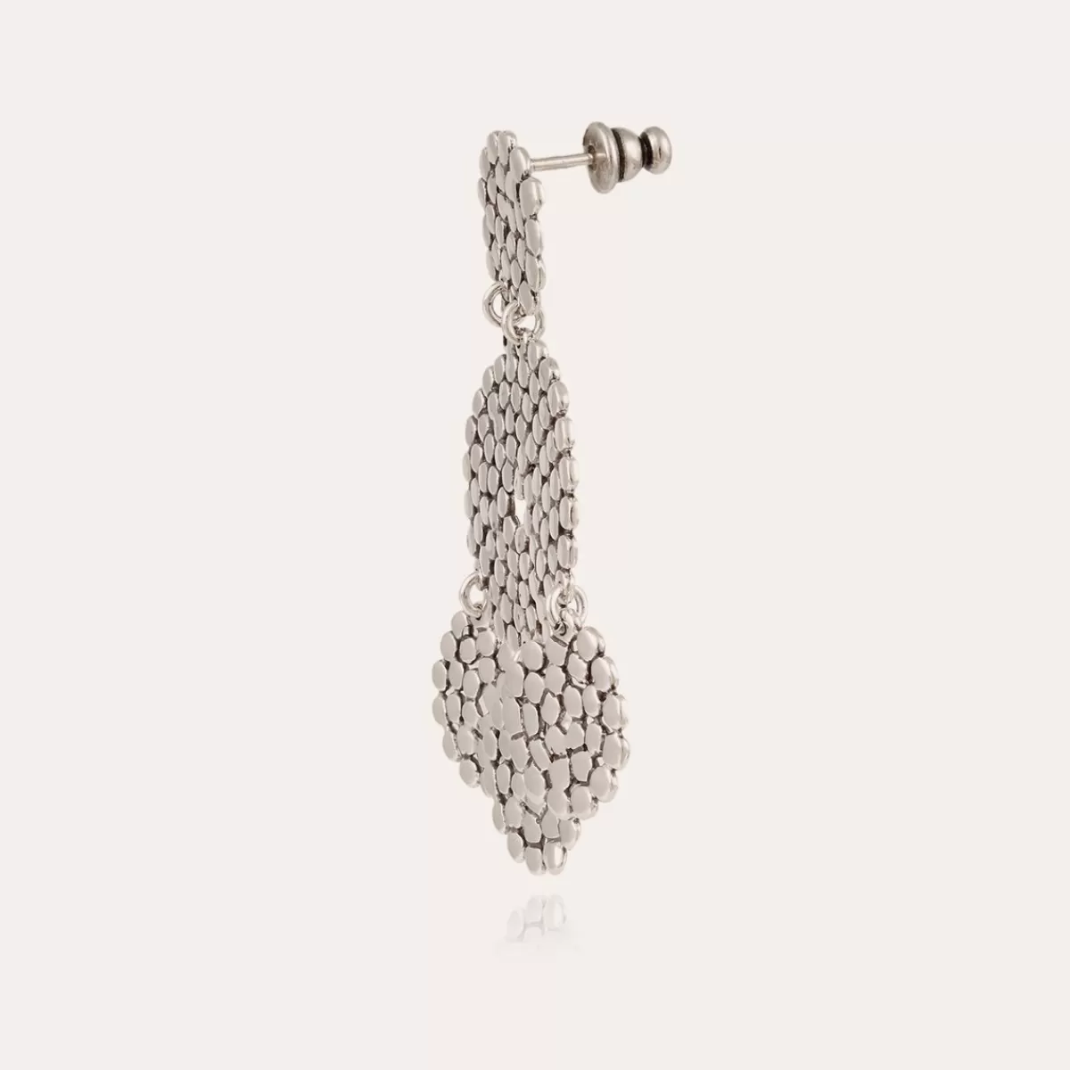 Gas Bijoux Boucles d'oreilles Lucky Sequin petit modèle argentées Clearance