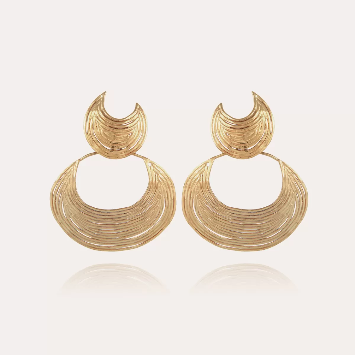 Gas Bijoux Boucles d'oreilles Luna Wave dorées Shop