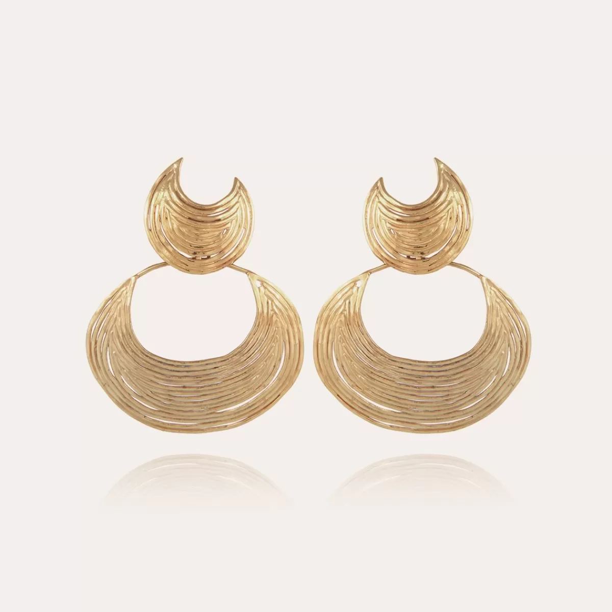 Gas Bijoux Boucles d'oreilles Luna Wave dorées Shop