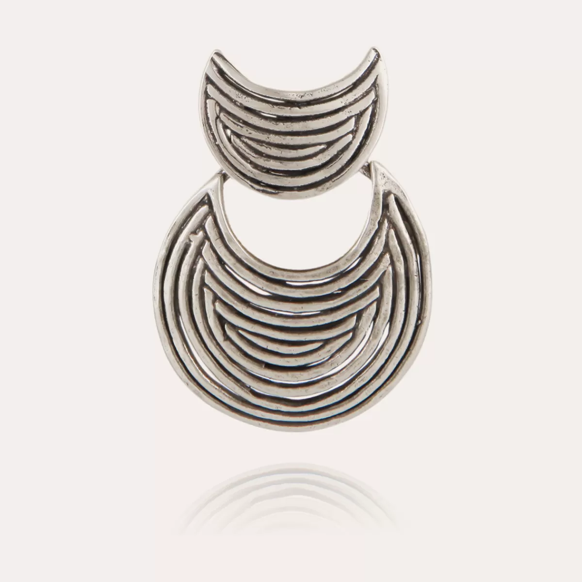 Gas Bijoux Boucles d'oreilles Luna Wave mini argentées Sale