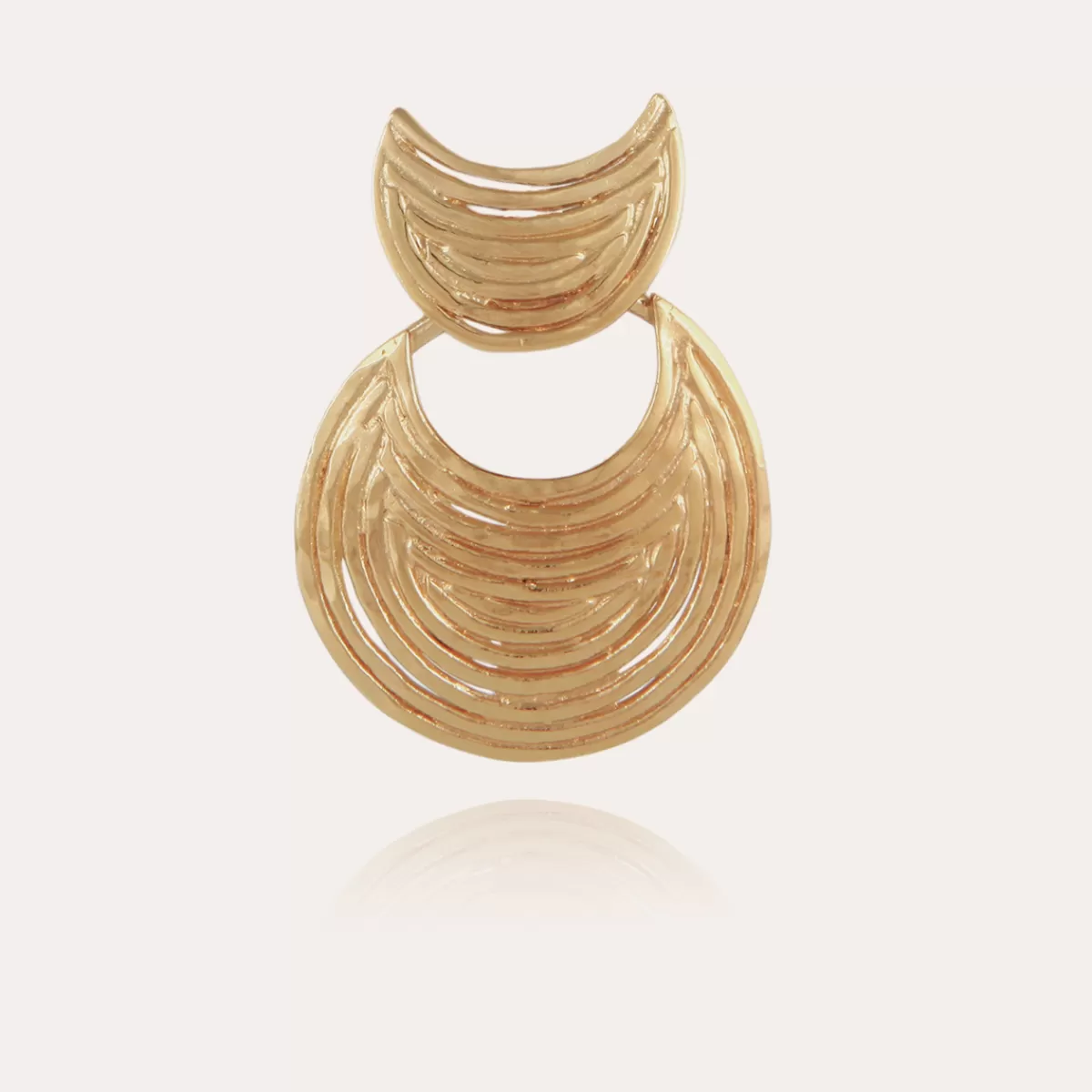 Gas Bijoux Boucles d'oreilles Luna Wave mini dorées Store