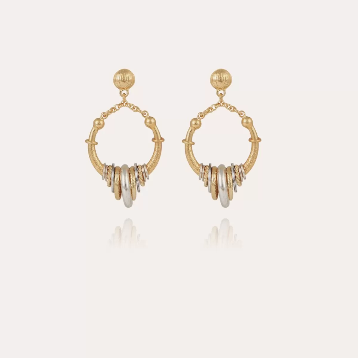 Gas Bijoux Boucles d'oreilles Maranzana mini bicolore Hot