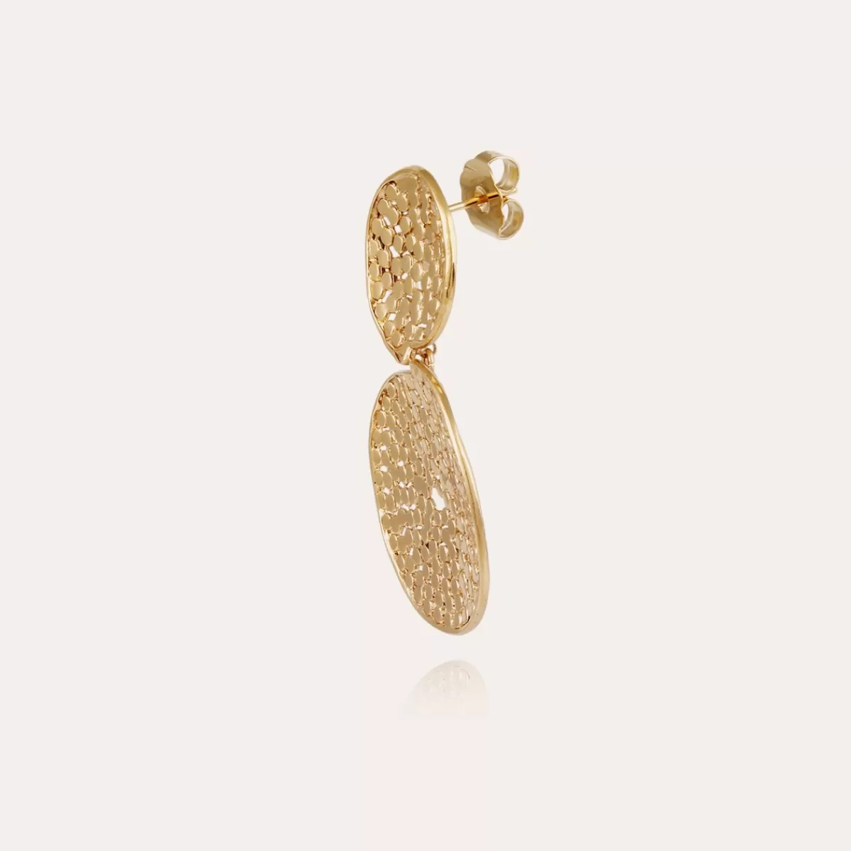 Gas Bijoux Boucles d'oreilles Onde Lucky Cercle petit modèle dorées Cheap