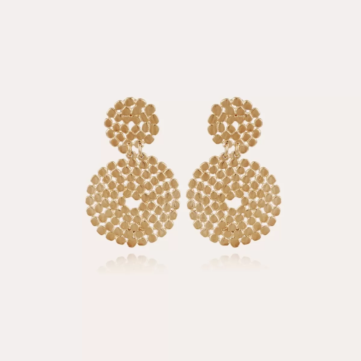 Gas Bijoux Boucles d'oreilles Onde Lucky mini dorées Fashion