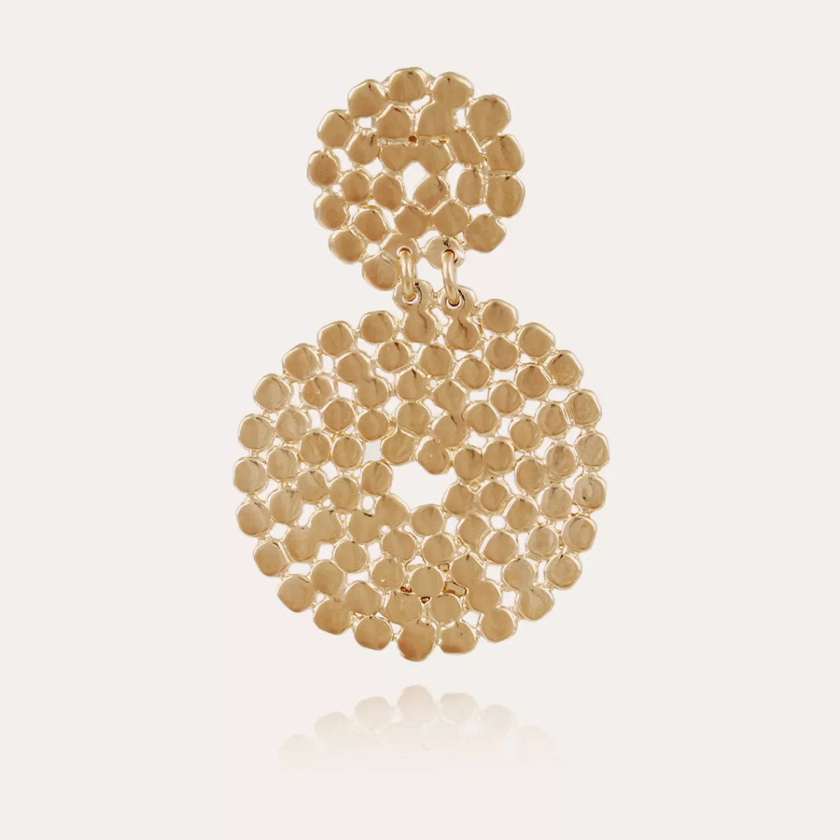 Gas Bijoux Boucles d'oreilles Onde Lucky mini dorées Fashion