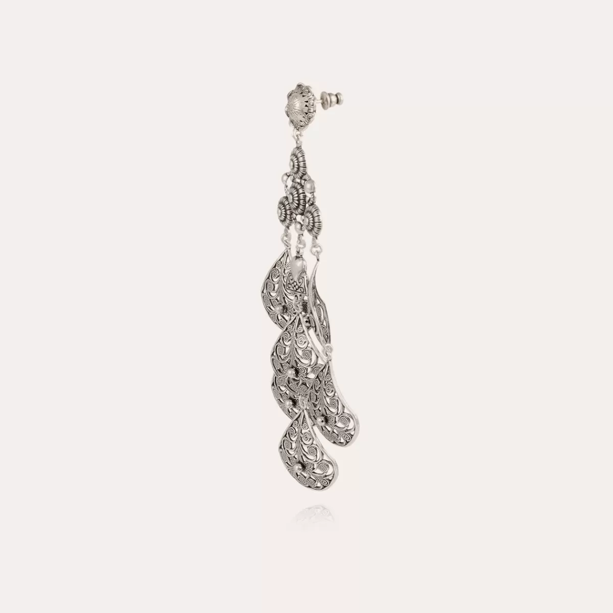 Gas Bijoux Boucles d'oreilles Orferia grand modèle argentées New