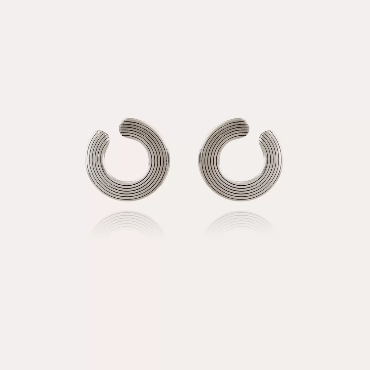 Gas Bijoux Boucles d'oreilles Poni argentées Cheap