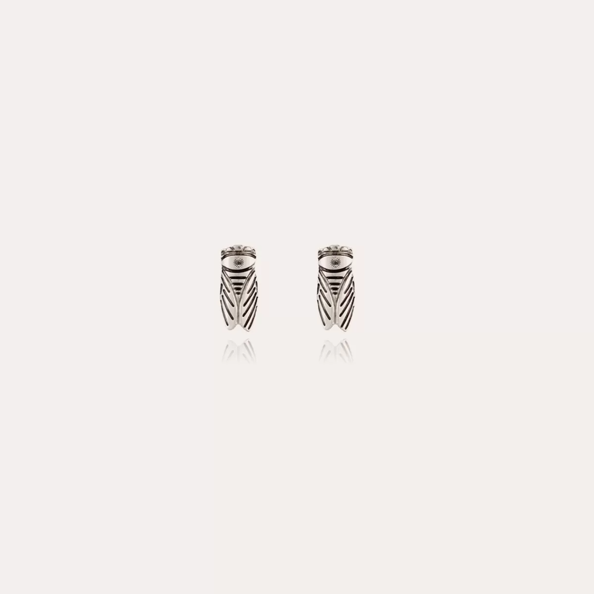 Gas Bijoux Boucles d'oreilles puces Cigale argentées Cheap