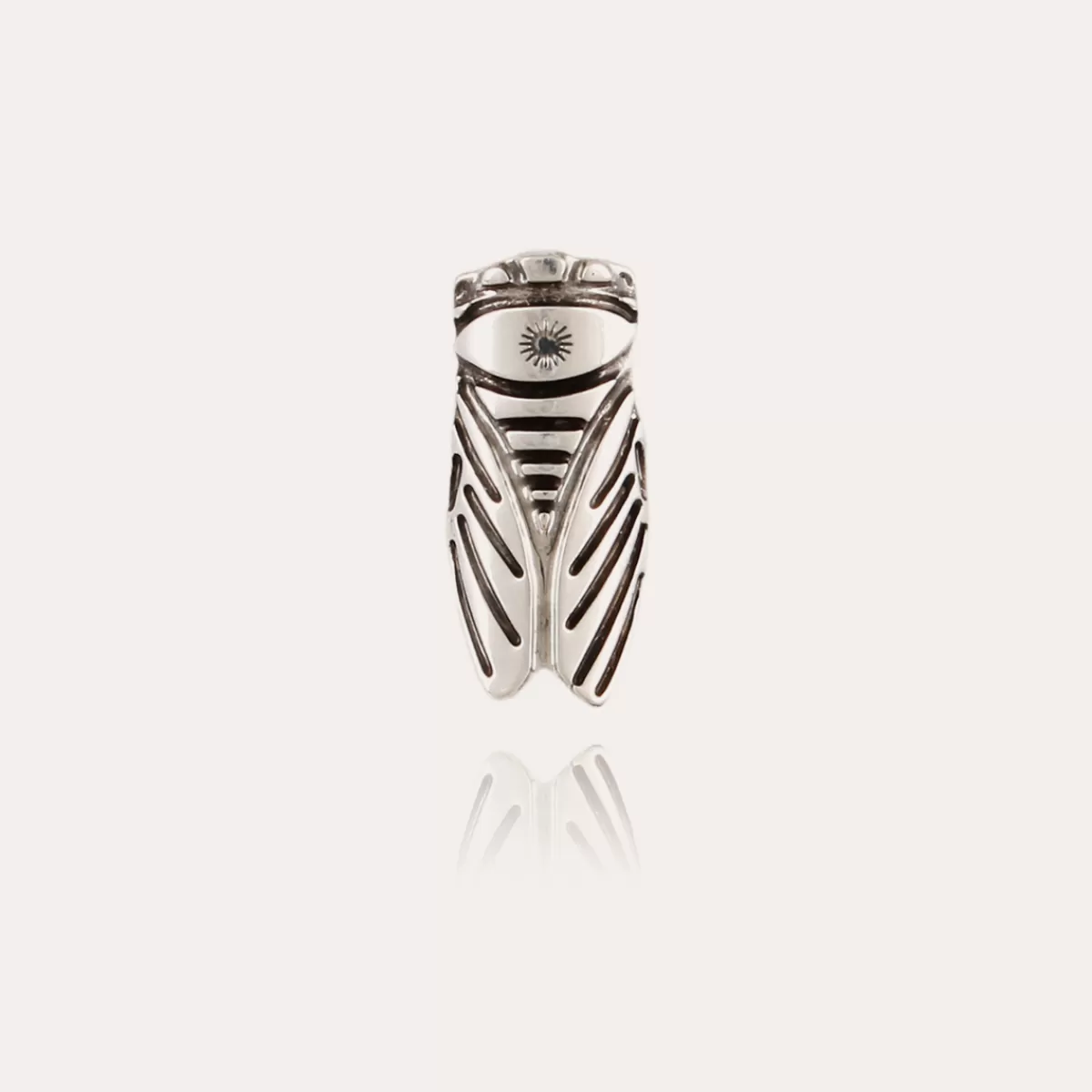 Gas Bijoux Boucles d'oreilles puces Cigale argentées Cheap