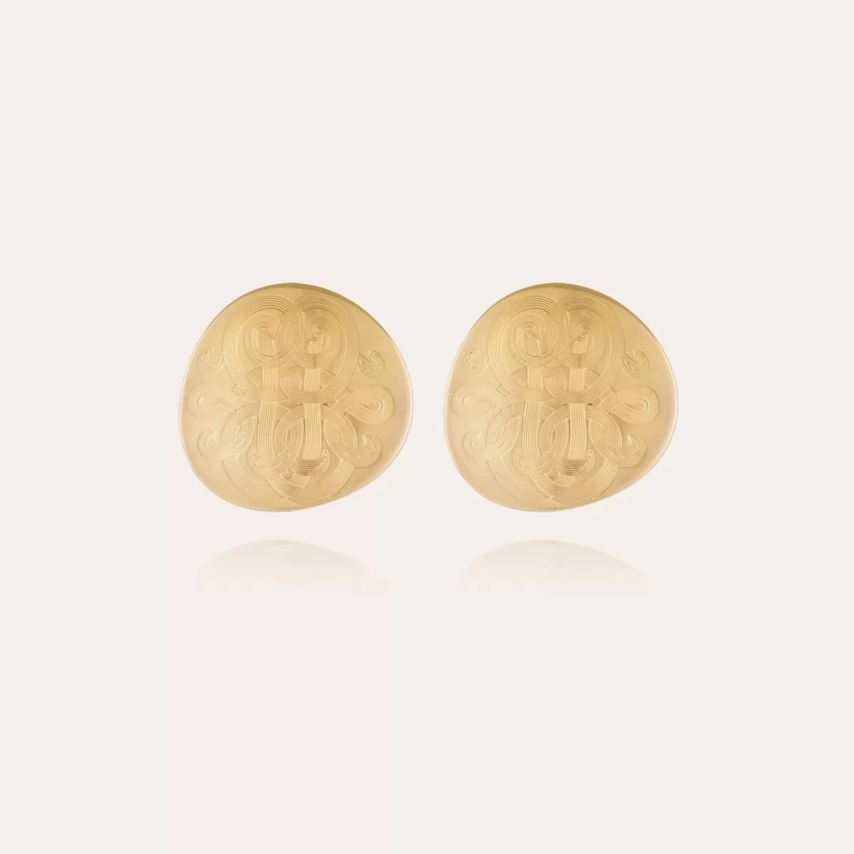 Gas Bijoux Boucles d'oreilles puces Diva grand modèle dorées Store