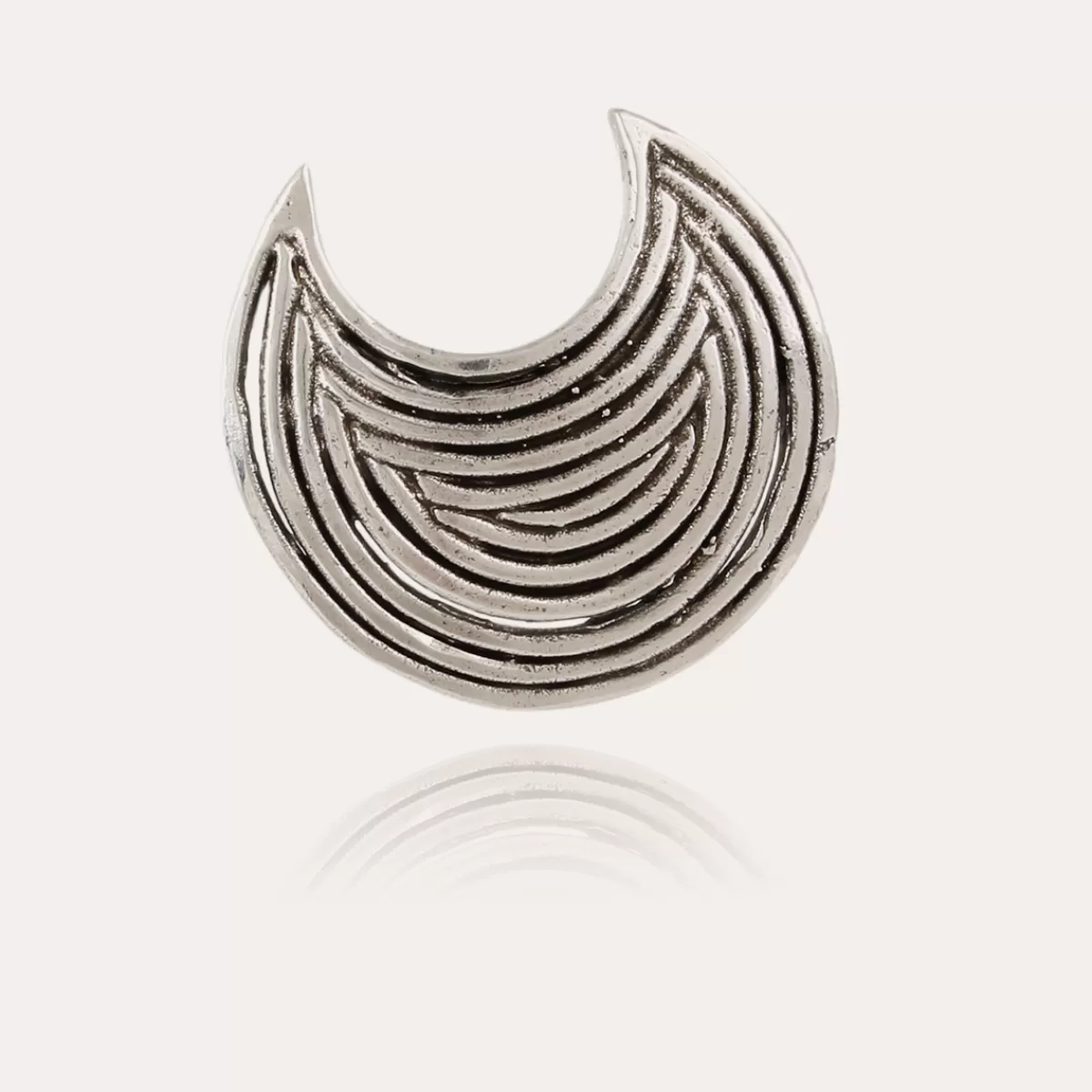 Gas Bijoux Boucles d'oreilles puces Luna Wave argentées Cheap