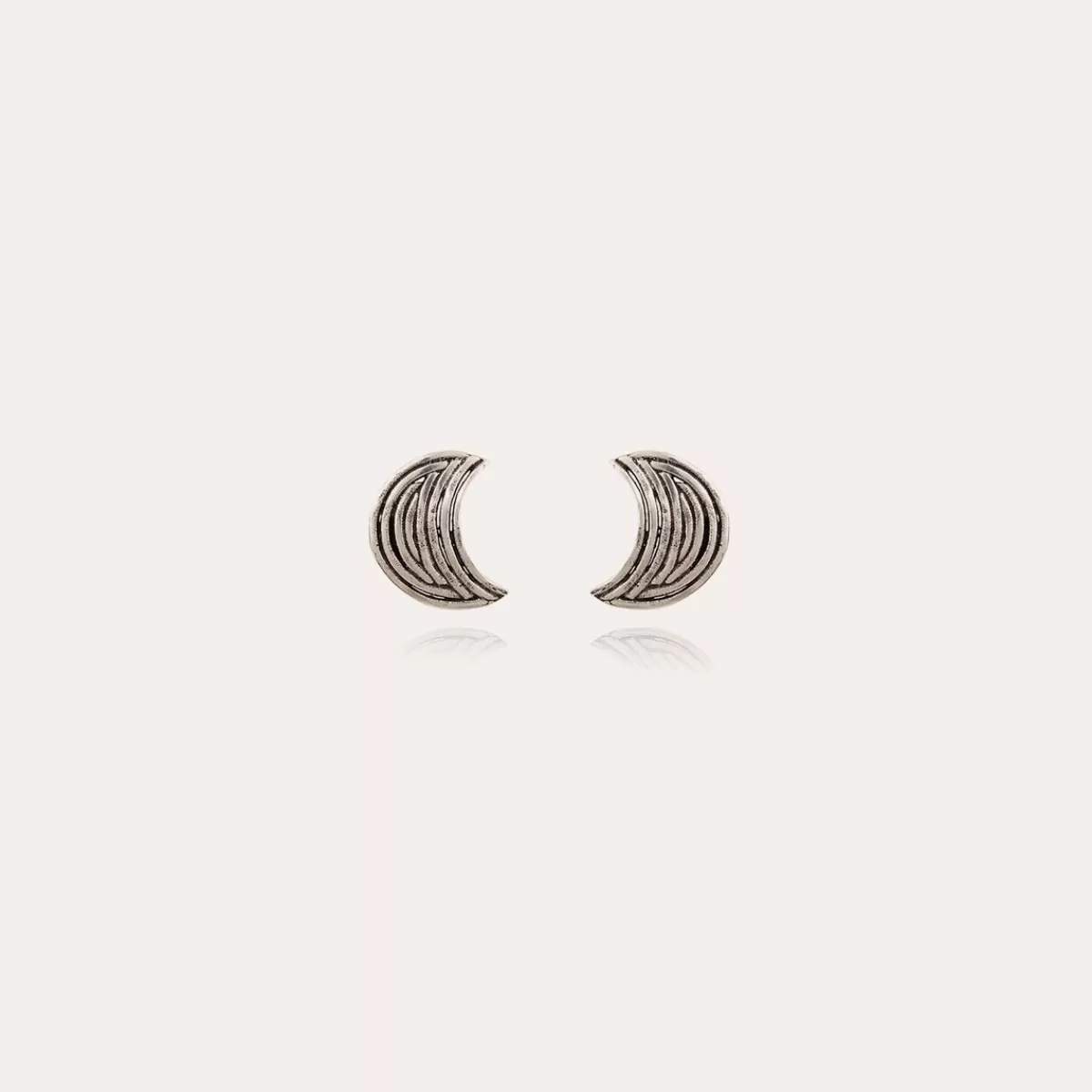 Gas Bijoux Boucles d'oreilles puces Luna Wave petit modèle argentées Store