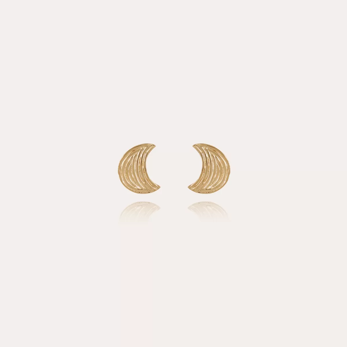 Gas Bijoux Boucles d'oreilles puces Luna Wave petit modèle dorées Shop