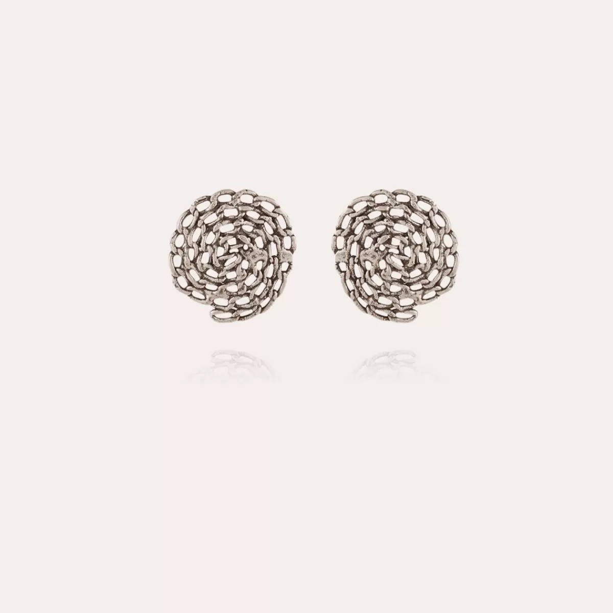 Gas Bijoux Boucles d'oreilles puces Onde Gourmette argentées Flash Sale