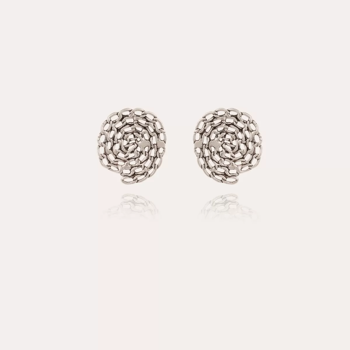 Gas Bijoux Boucles d'oreilles puces Onde Gourmette argentées Flash Sale