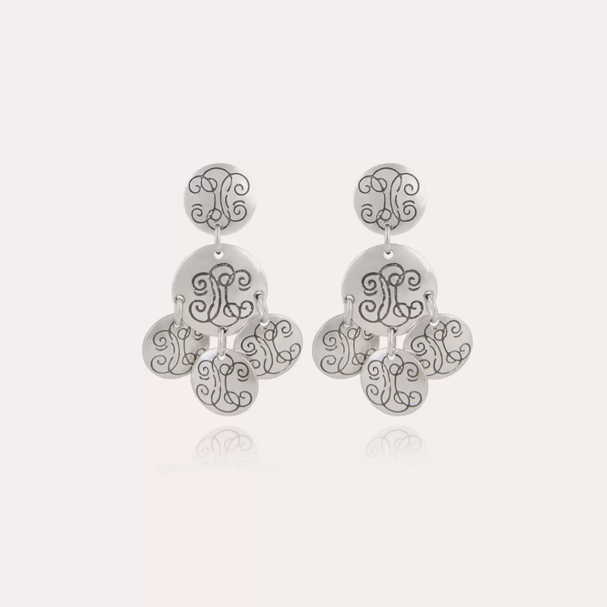 Gas Bijoux Boucles d'oreilles Sequin Diva argentées Cheap