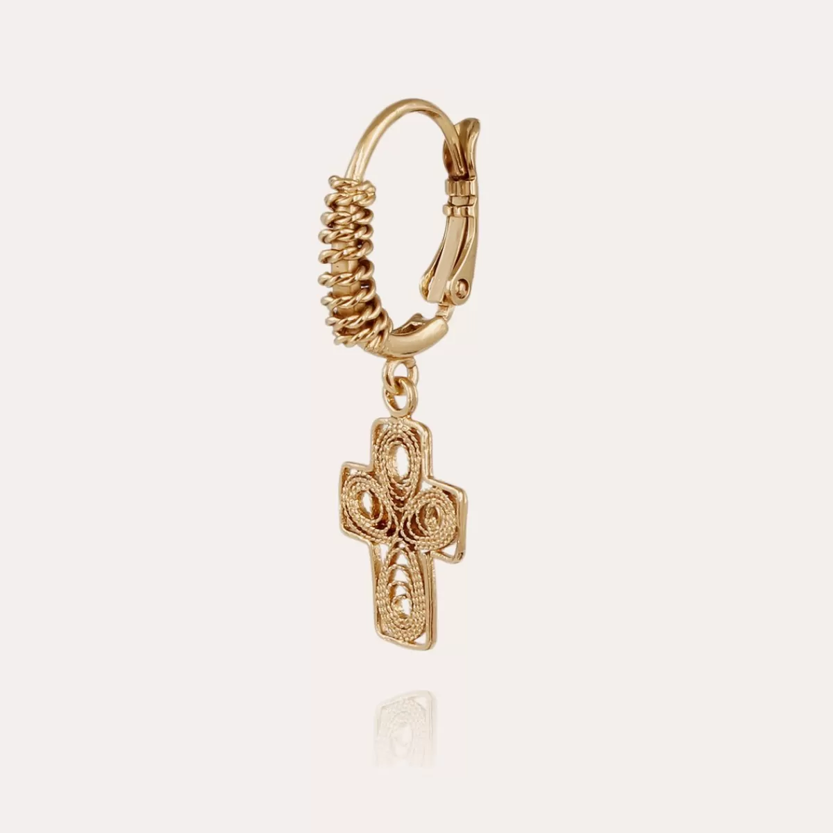 Gas Bijoux Boucles d'oreilles Tao Croix Yuca dorées Cheap
