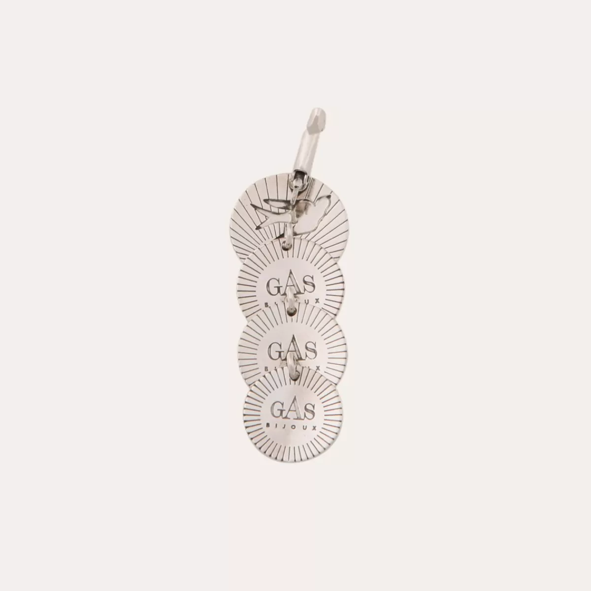 Gas Bijoux Boucles d'oreilles Very Diva quadruple petit modèle argentées Store