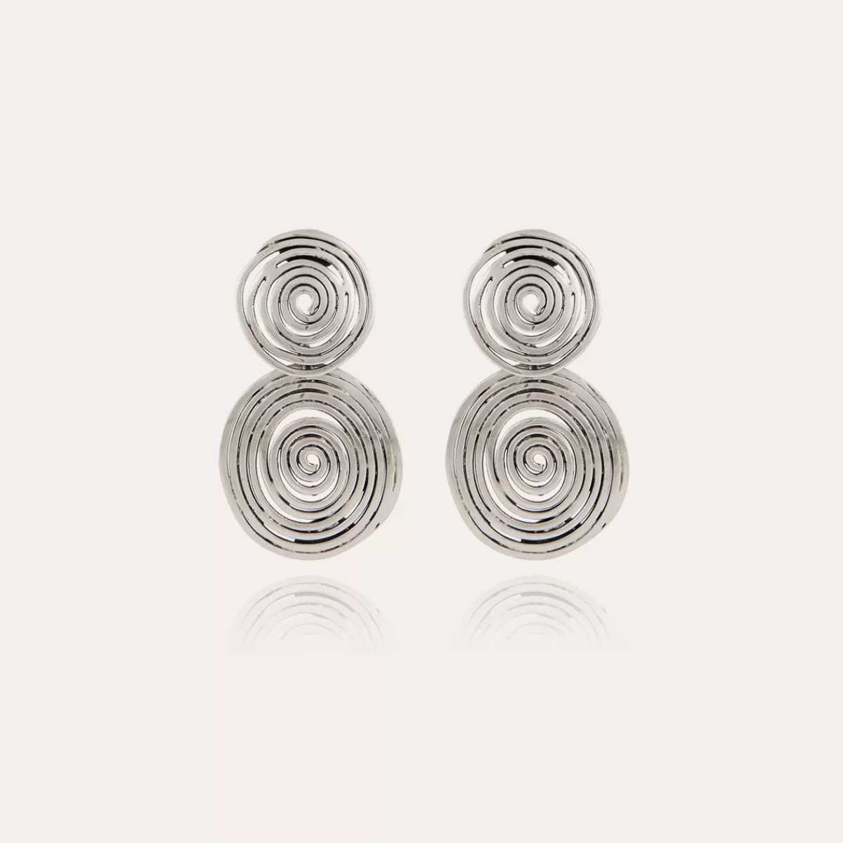 Gas Bijoux Boucles d'oreilles Wave petit modèle argentées Fashion
