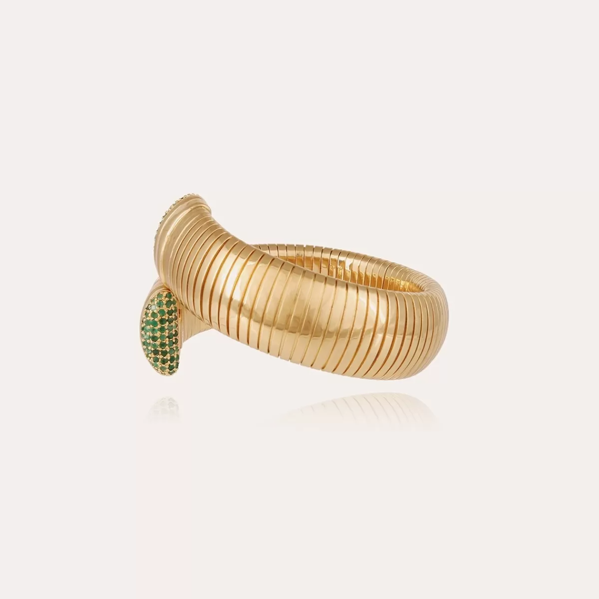 Gas Bijoux Bracelet Antigone doré - Émeraude - Capsule Les Précieux Pierre précieuse Émeraude Best Sale