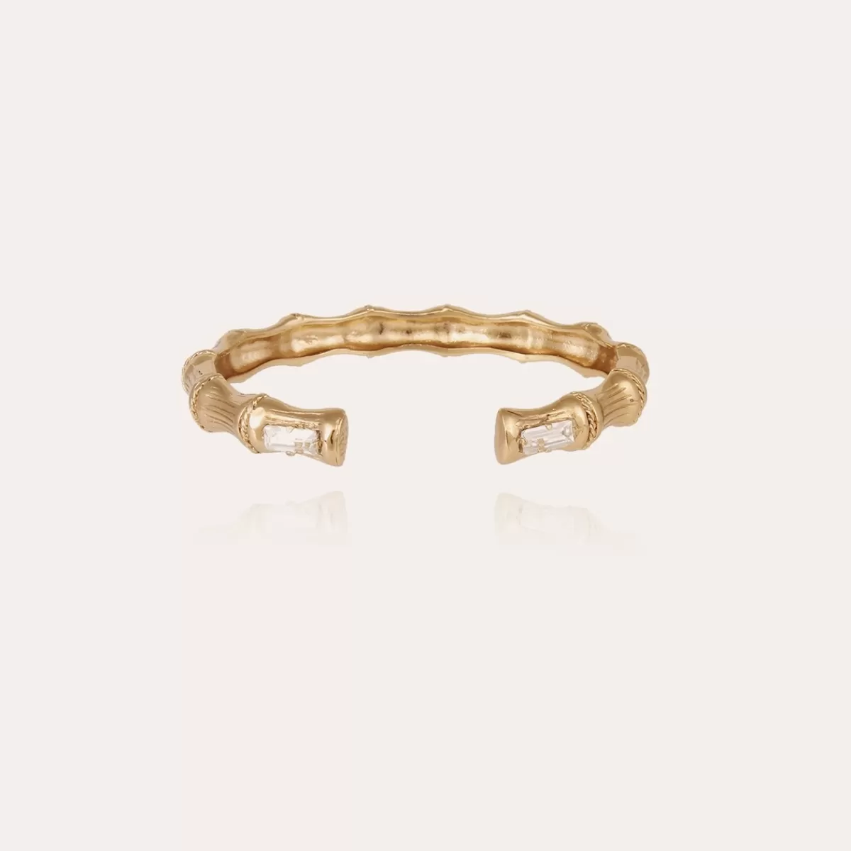 Gas Bijoux Bracelet Bambou jonc doré Cristal Fashion