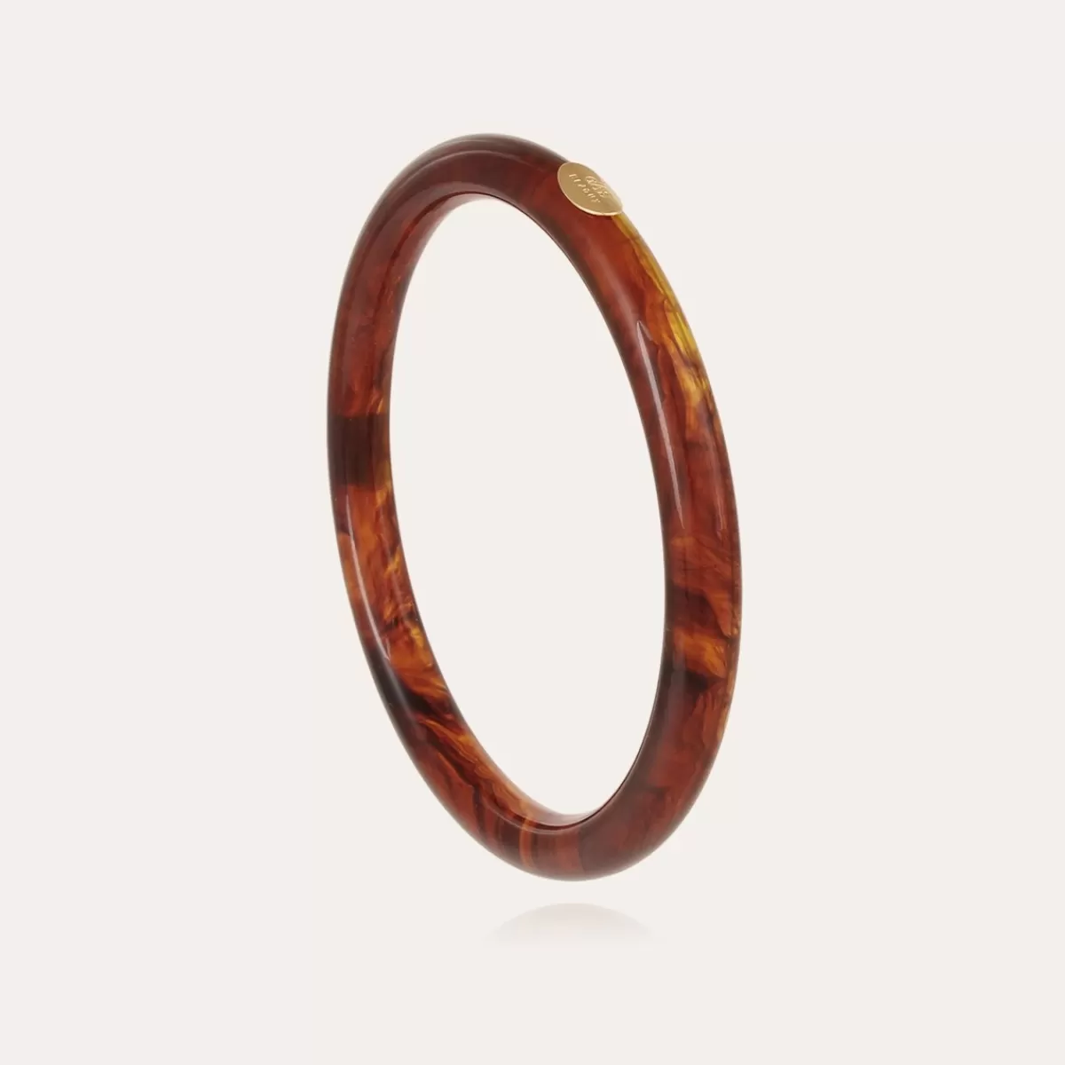 Gas Bijoux Bracelet Caftan acétate doré - Marron Écaille Cheap