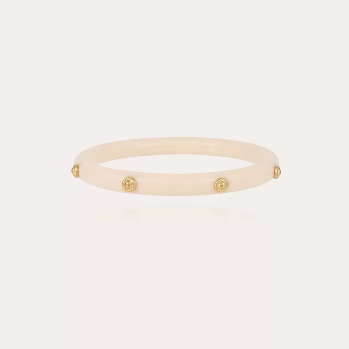 Gas Bijoux Bracelet Caftan Bis acétate doré - Ivoire Best