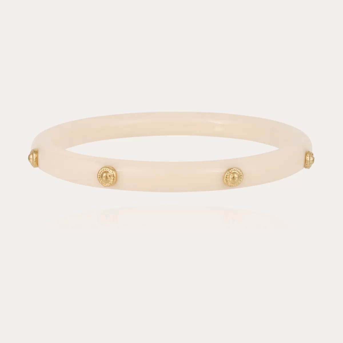 Gas Bijoux Bracelet Caftan Bis acétate doré - Ivoire Best