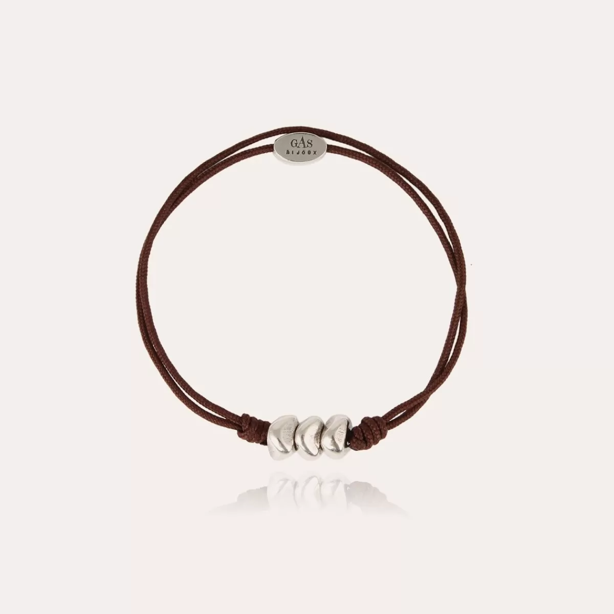 Gas Bijoux Bracelet Cailloux grand modèle argenté Clearance