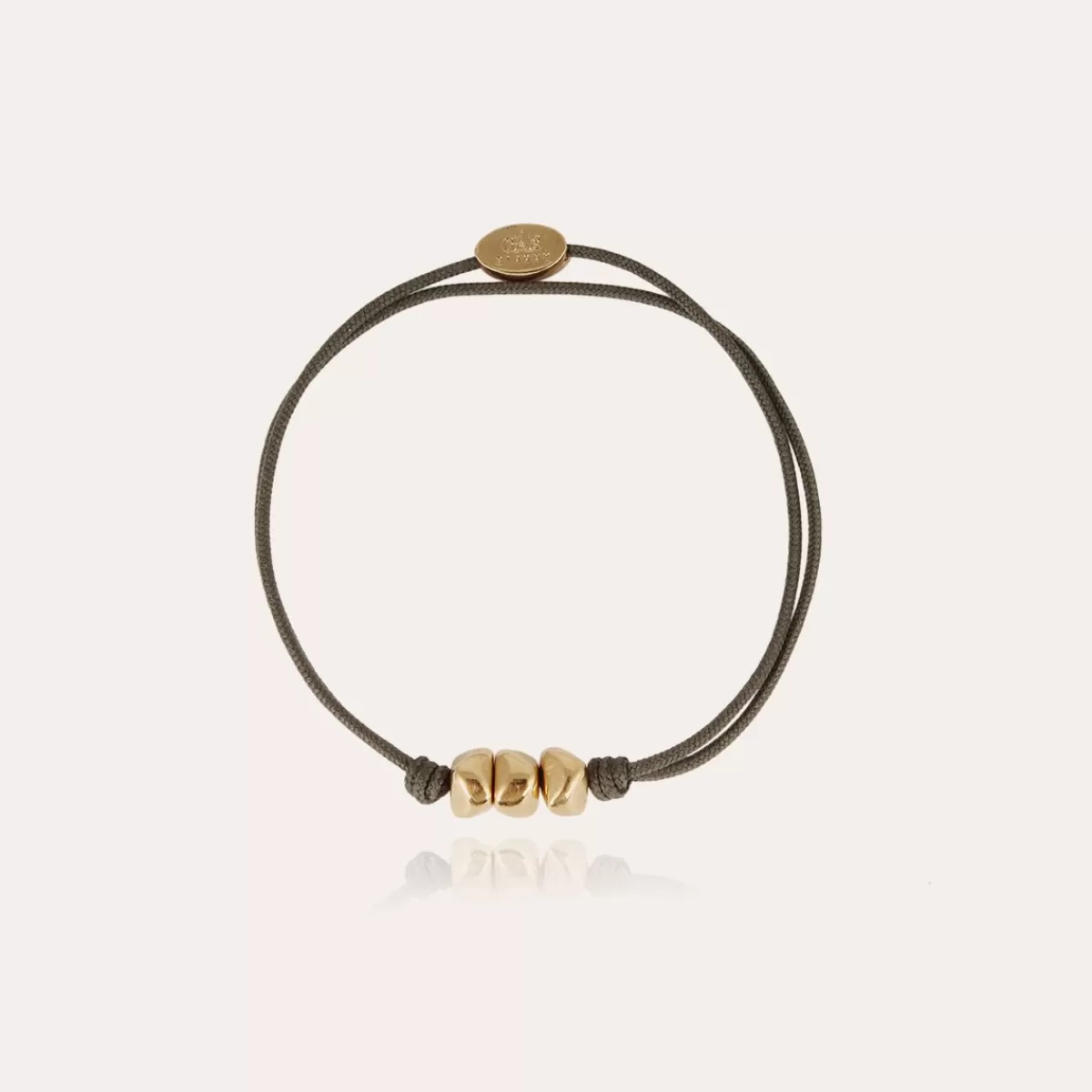 Gas Bijoux Bracelet Cailloux grand modèle doré New