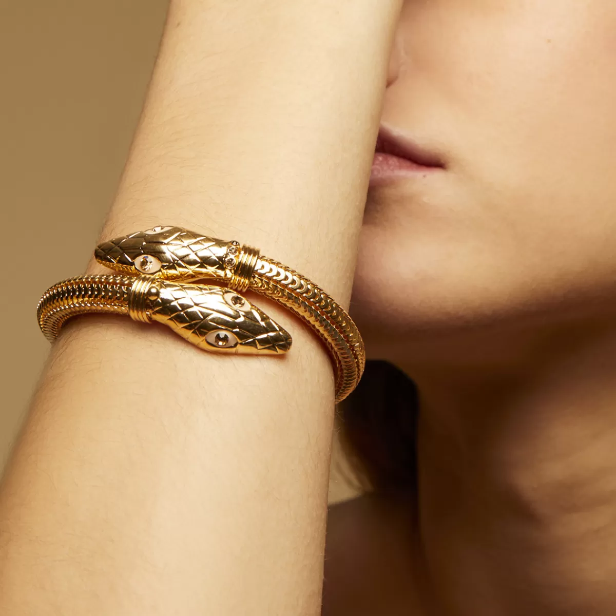 Gas Bijoux Bracelet Cobra doré Best Sale