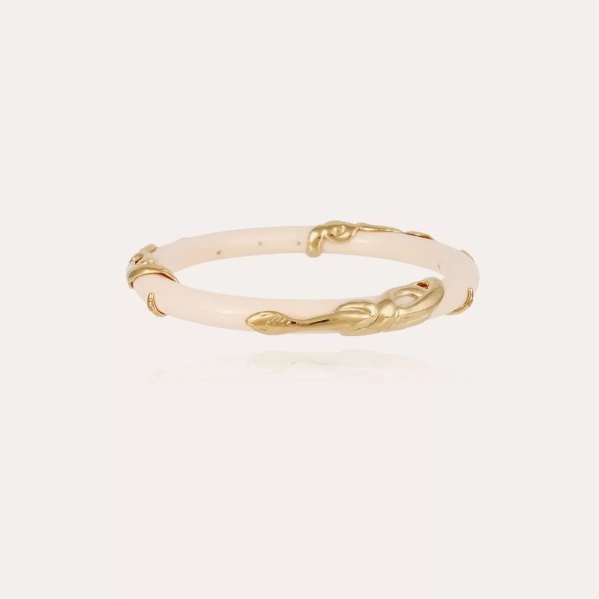 Gas Bijoux Bracelet Cobra jonc acétate doré - Ivoire Outlet