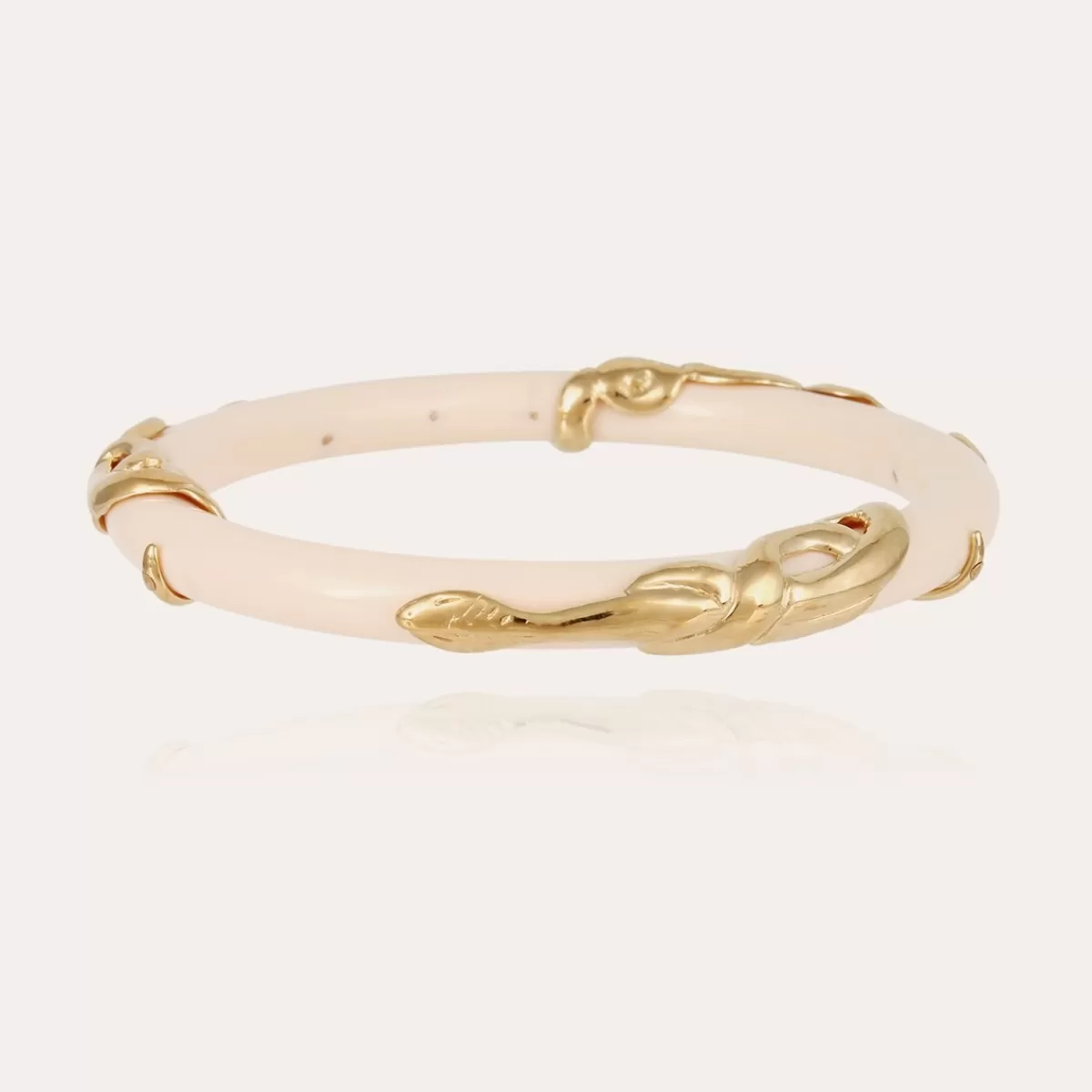 Gas Bijoux Bracelet Cobra jonc acétate doré - Ivoire Outlet
