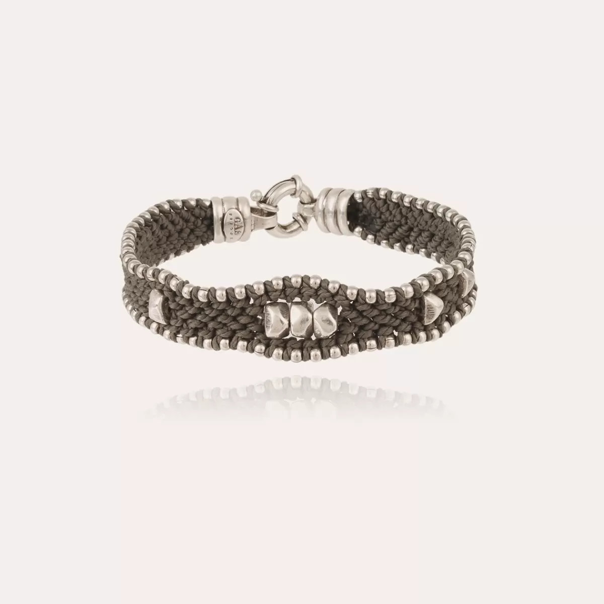 Gas Bijoux Bracelet Colin grand modèle argenté New
