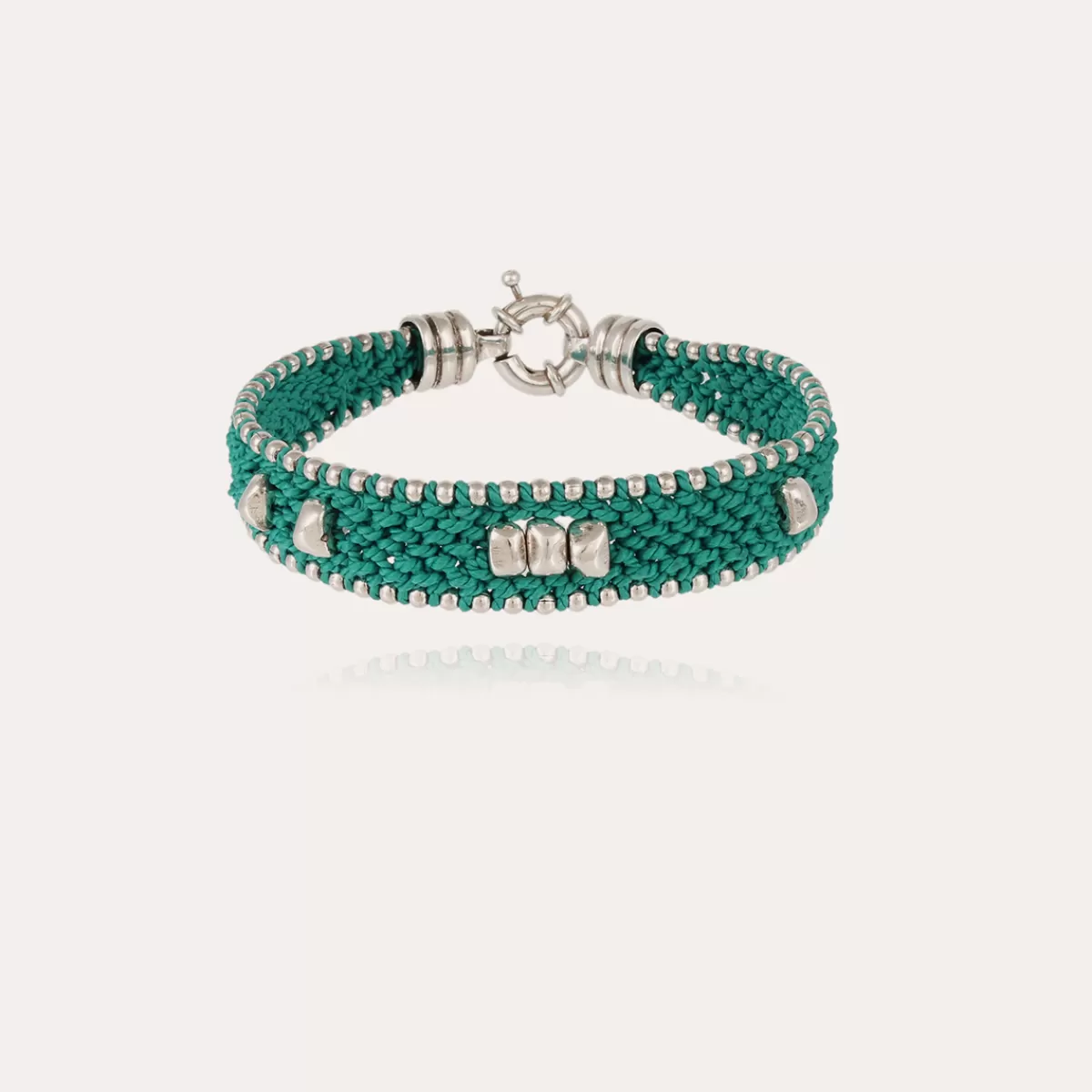 Gas Bijoux Bracelet Colin grand modèle argenté Online