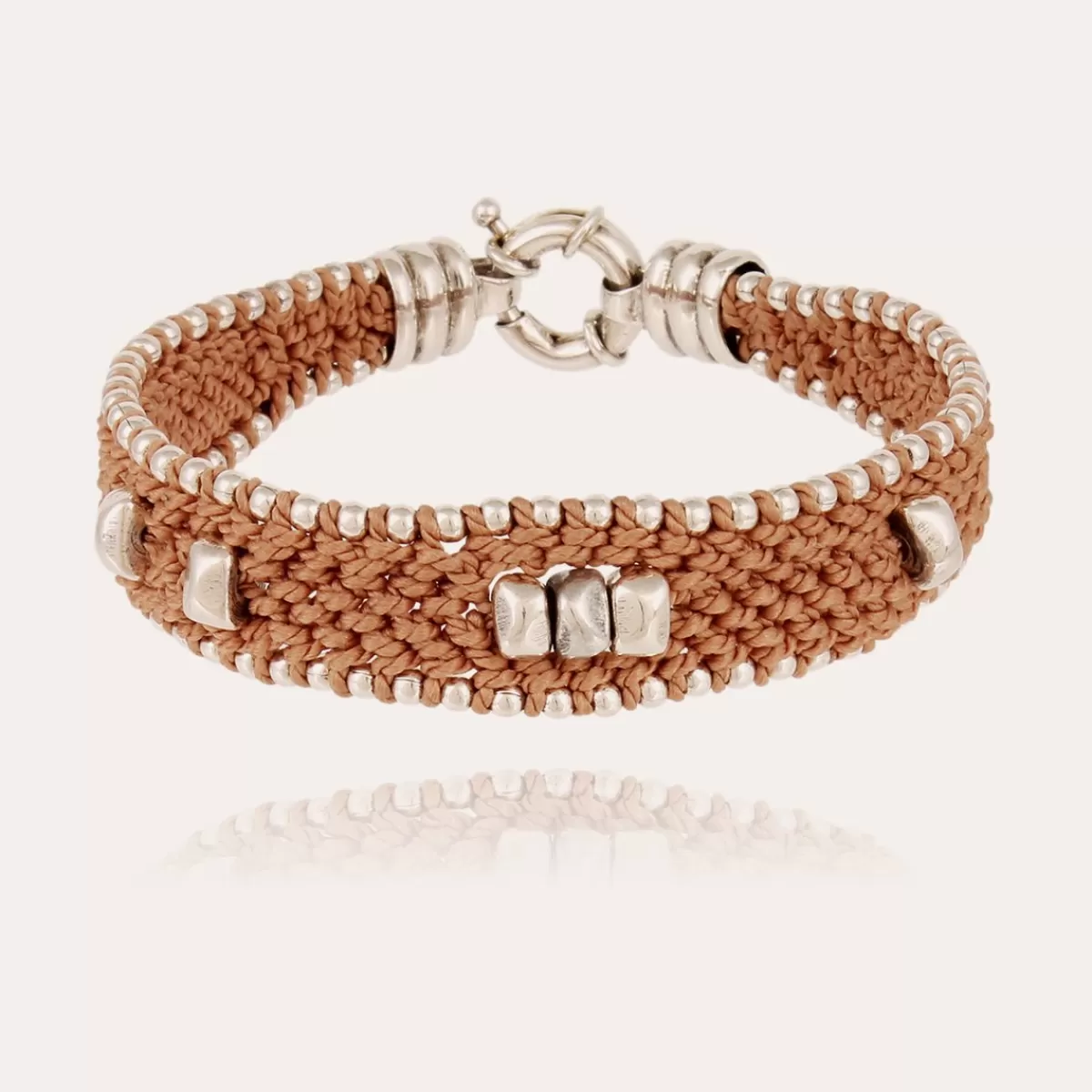 Gas Bijoux Bracelet Colin grand modèle argenté Best