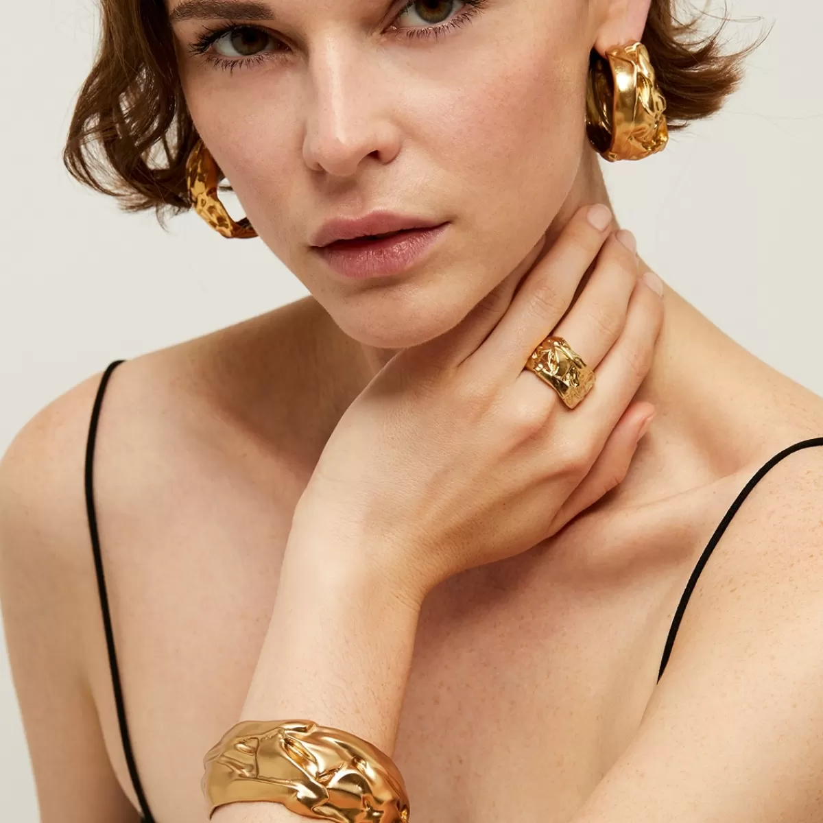 Gas Bijoux Bracelet Compression doré Discount